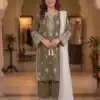 BE 465 Brown in Faux Georgette Mirror Embroidery Work Salwar Suit . Best Price ₹1999. Delivery 4-6 Working Days. Shop now. | Casual Suits, Jump Suits, Creative suits, Designer Suits, Palazzo Suits, Party Wear Suits, Patiala Suits, Salwar suit, Straight Suits