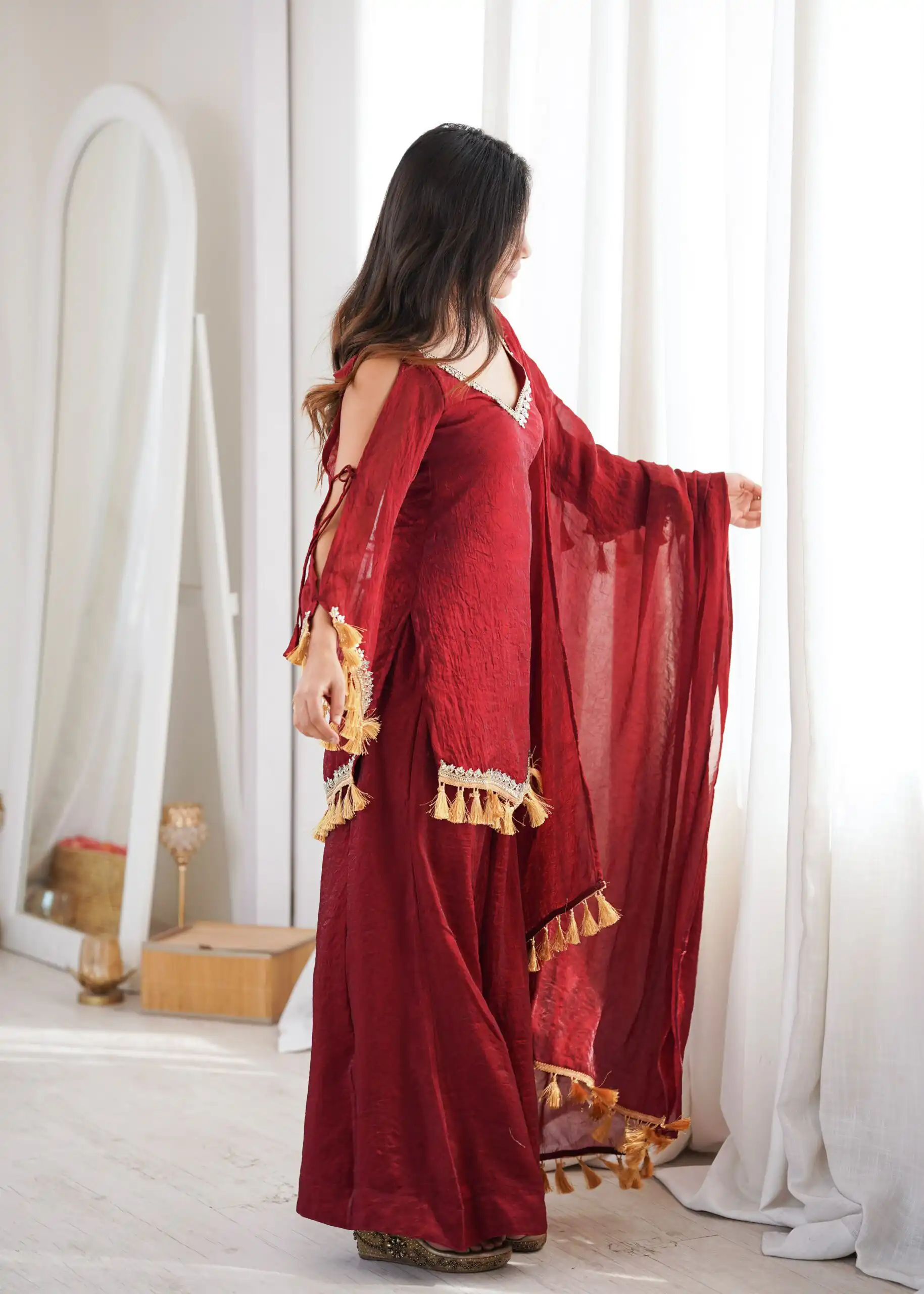 SRK 5357 Maroon Doremon Crush Salwar Suit Perfect for Wedding, Party, Traditional Day, Baisakhi, Karwa Chauth – . Exclusive Offer ₹2099. Delive | Casual Suits, Jump Suits, Creative suits, Designer Suits, Palazzo Suits, Party Wear Suits, Patiala Suits, Salwar suit, Straight Suits
