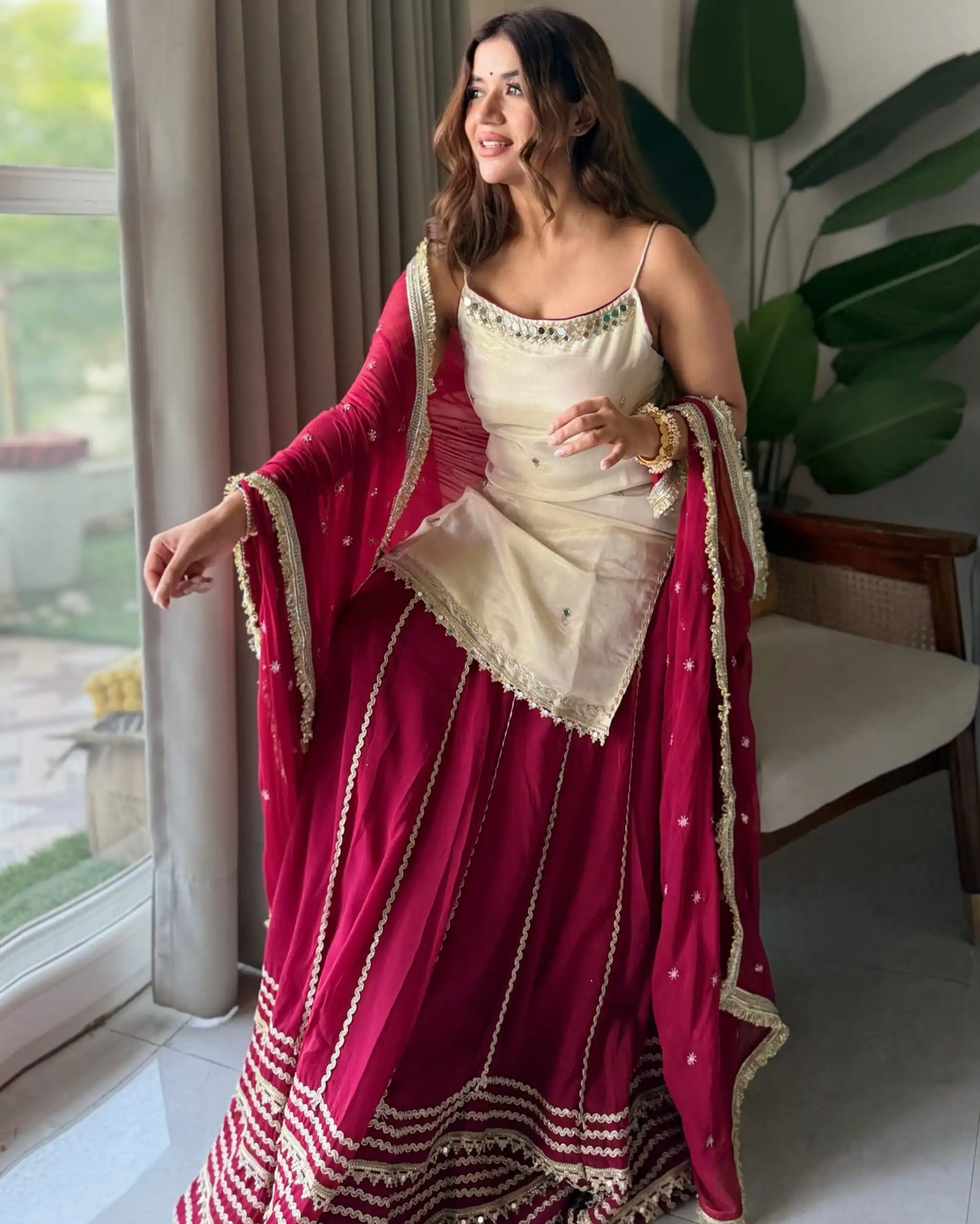 SRK 5344 Maroon Pretty Pista Fendy Silk Real Mirror Work Lehenga Choli Lehenga Choli Wedding, Party 2449/- Price ,Delivery 4-6 Working Days. Shop now | Bollywood Lehenga, Creative Lehenga, Designer Lehenga, Embroidered Lehenga, Lehenga, Party Wear Lehenga