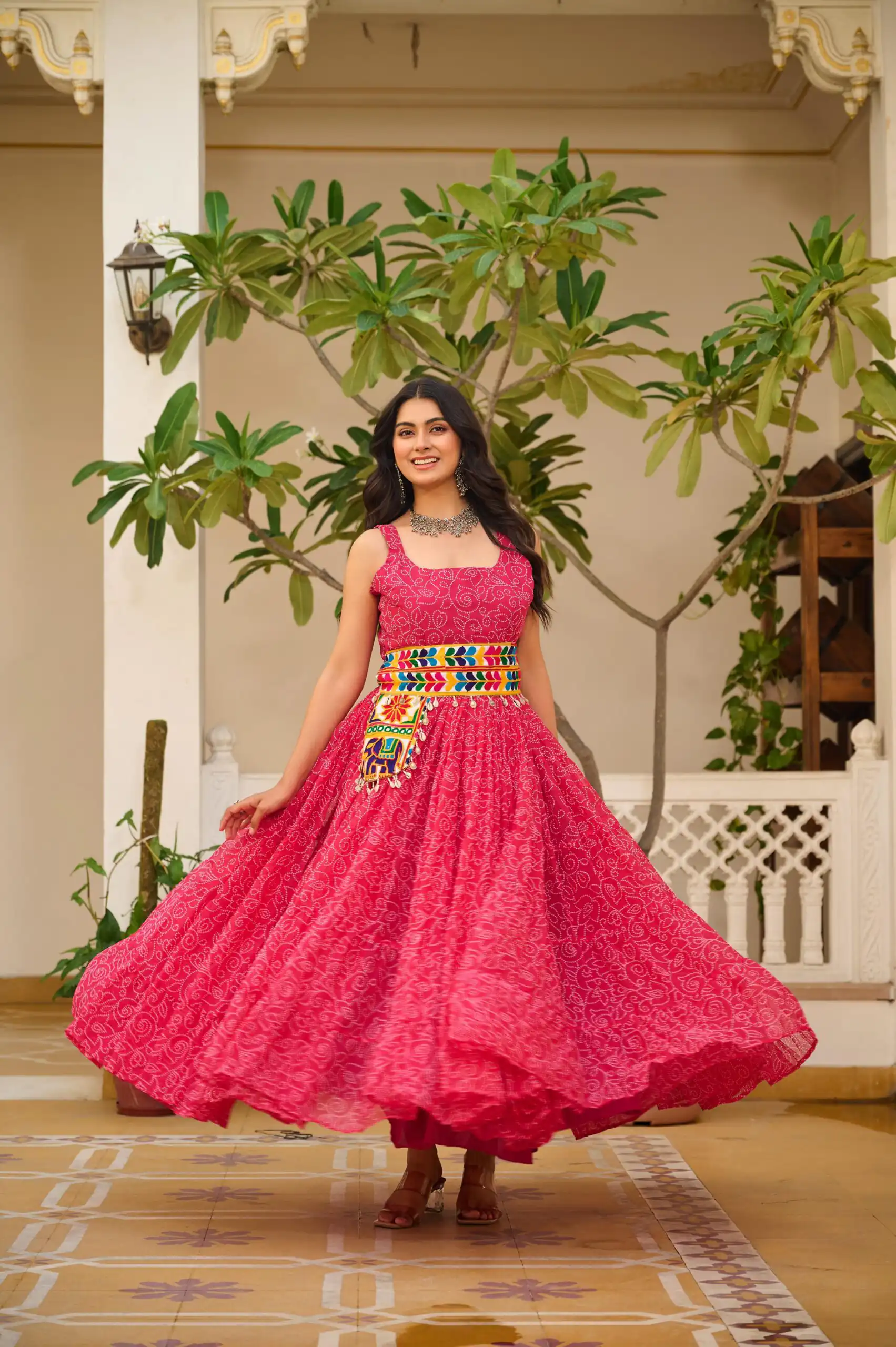 Ram 110 Pink Pretty Red Faux Georgette Mirror Gamathi Work Gown . Wedding, Party, Festive Get it for ₹2049. Delivery 4-6 Working Days. Shop now. | Bollywood Gowns, Creative Gowns, Designer Gowns, Embroidered Gowns, Gowns, Party Wear Gowns