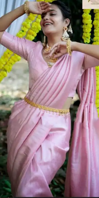 KP 2098 Pink Soft Lichi Silk Cloth Saree Perfect for Wedding, Party, Family Gatherings, Sangeet, Ethnic Day – . Festive Deal ₹1349. Delivery 4-6 Workin | Creative Sarees, Bollywood Sarees, Designer Sarees, Embroidered Sarees, Ethnic Saree, Modern Digital sarees, Party Wear Sarees, Sarees