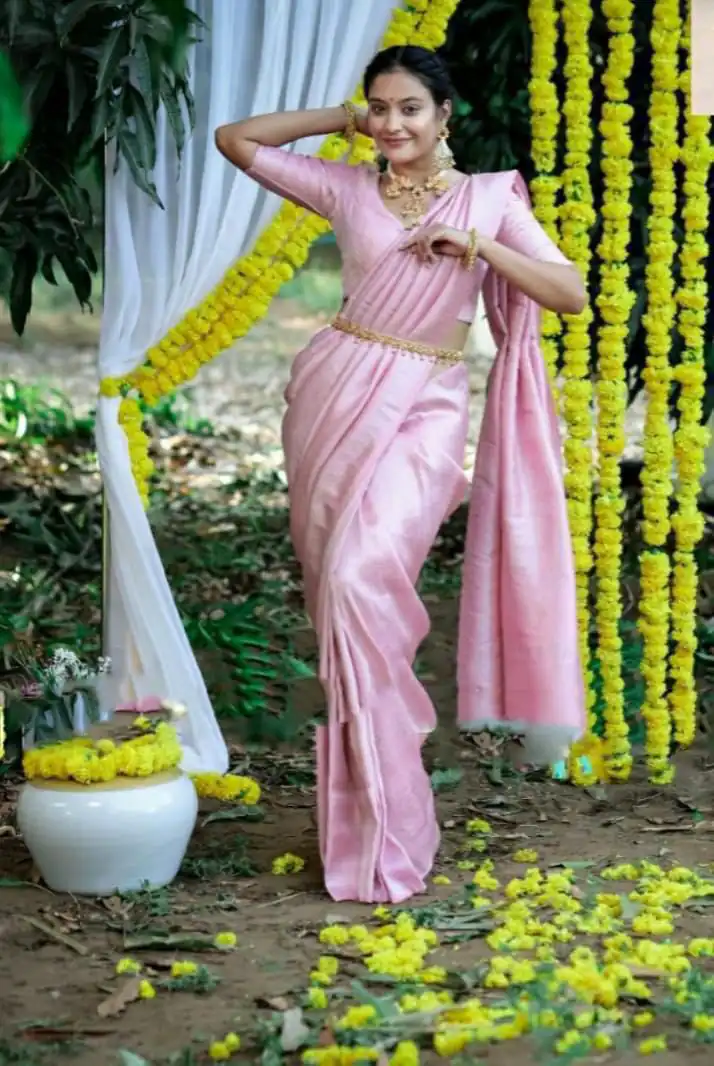 KP 2098 Pink Soft Lichi Silk Cloth Saree Perfect for Wedding, Party, Family Gatherings, Sangeet, Ethnic Day – . Festive Deal ₹1349. Delivery 4-6 Workin | Creative Sarees, Bollywood Sarees, Designer Sarees, Embroidered Sarees, Ethnic Saree, Modern Digital sarees, Party Wear Sarees, Sarees