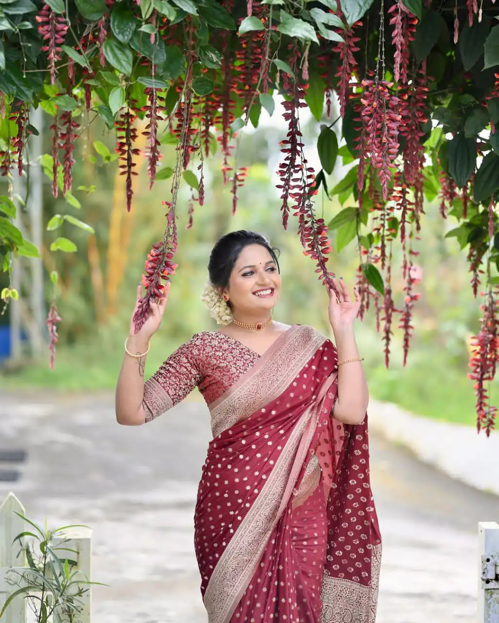 KPR 228 Red in Soft Lichi Silk Jacquard Work Designer Work Saree . Exclusive Offer ₹1349. Delivery 4-6 Working Days. Shop now. | Creative Sarees, Bollywood Sarees, Designer Sarees, Embroidered Sarees, Ethnic Saree, Modern Digital sarees, Party Wear Sarees, Sarees