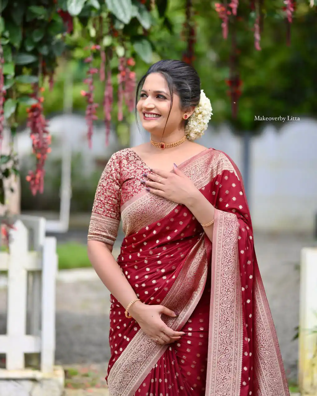 KPR 228 Red in Soft Lichi Silk Jacquard Work Designer Work Saree . Exclusive Offer ₹1349. Delivery 4-6 Working Days. Shop now. | Creative Sarees, Bollywood Sarees, Designer Sarees, Embroidered Sarees, Ethnic Saree, Modern Digital sarees, Party Wear Sarees, Sarees