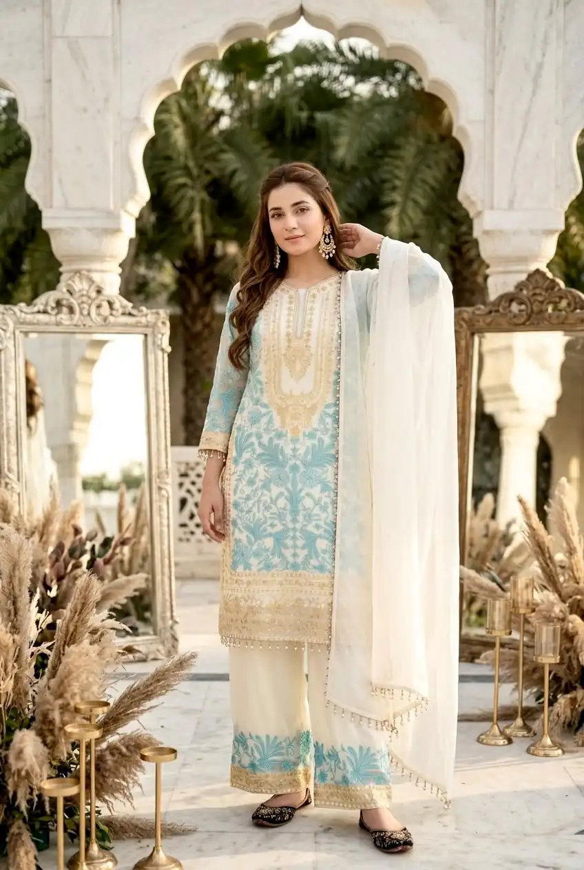 KF 1729 Blue Diamond Georgette Salwar Suit with Sequins Work & Embroidery Work. Introductory Price ₹2399. Delivery 4-6 Working Days. Shop now. | Casual Suits, Jump Suits, Creative suits, Designer Suits, Palazzo Suits, Party Wear Suits, Patiala Suits, Salwar suit, Straight Suits