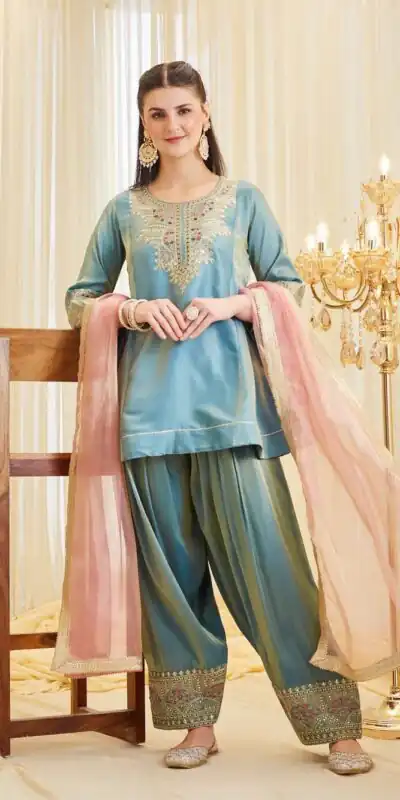 KF 1728 Blue Silk Salwar Suit Perfect for Wedding, Party, Family Gatherings, Onam, Engagement – . Affordable Price ₹2099. Delivery 4-6 Working Da | Casual Suits, Jump Suits, Creative suits, Designer Suits, Palazzo Suits, Party Wear Suits, Patiala Suits, Salwar suit, Straight Suits