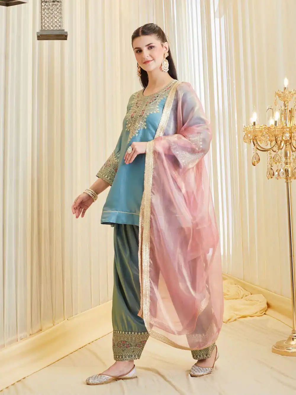 KF 1728 Blue Silk Salwar Suit Perfect for Wedding, Party, Family Gatherings, Onam, Engagement – . Affordable Price ₹2099. Delivery 4-6 Working Da | Casual Suits, Jump Suits, Creative suits, Designer Suits, Palazzo Suits, Party Wear Suits, Patiala Suits, Salwar suit, Straight Suits