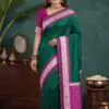 MB 261 Green | Purple Soft Crafted Saree with Moti Work & Zari Work. Now at just ₹1999. Delivery 4-6 Working Days. Shop now. | Creative Sarees, Bollywood Sarees, Designer Sarees, Embroidered Sarees, Ethnic Saree, Modern Digital sarees, Party Wear Sarees, Sarees