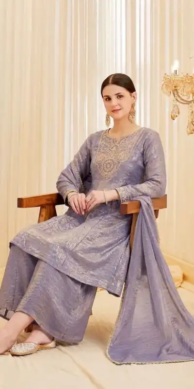 KF 1727 Lavender Fandy Silk Salwar Suit Perfect for Wedding, Party, Family Gatherings, Onam, Engagement – . Affordable Price ₹1849. Delivery 4-6 Working Da | Casual Suits, Jump Suits, Creative suits, Designer Suits, Palazzo Suits, Party Wear Suits, Patiala Suits, Salwar suit, Straight Suits