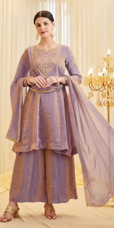 KF 1727 Lavender Fandy Silk Salwar Suit Perfect for Wedding, Party, Family Gatherings, Onam, Engagement – . Affordable Price ₹1849. Delivery 4-6 Working Da | Casual Suits, Jump Suits, Creative suits, Designer Suits, Palazzo Suits, Party Wear Suits, Patiala Suits, Salwar suit, Straight Suits