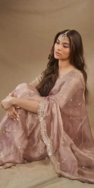 LKD 635 Light Peach ight Peach Tissue Salsa Crush Saree with Thread Embroidery & Sequins Work. Introductory Price ₹2149. Delivery 4-6 Working Days. Shop now | Creative Sarees, Bollywood Sarees, Designer Sarees, Embroidered Sarees, Ethnic Saree, Modern Digital sarees, Party Wear Sarees, Sarees