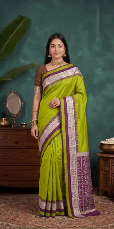 MB 261 Mehandi | Purple Soft Crafted Saree with Moti Work & Zari Work. Now at just ₹1999. Delivery 4-6 Working Days. Shop now. | Creative Sarees, Bollywood Sarees, Designer Sarees, Embroidered Sarees, Ethnic Saree, Modern Digital sarees, Party Wear Sarees, Sarees