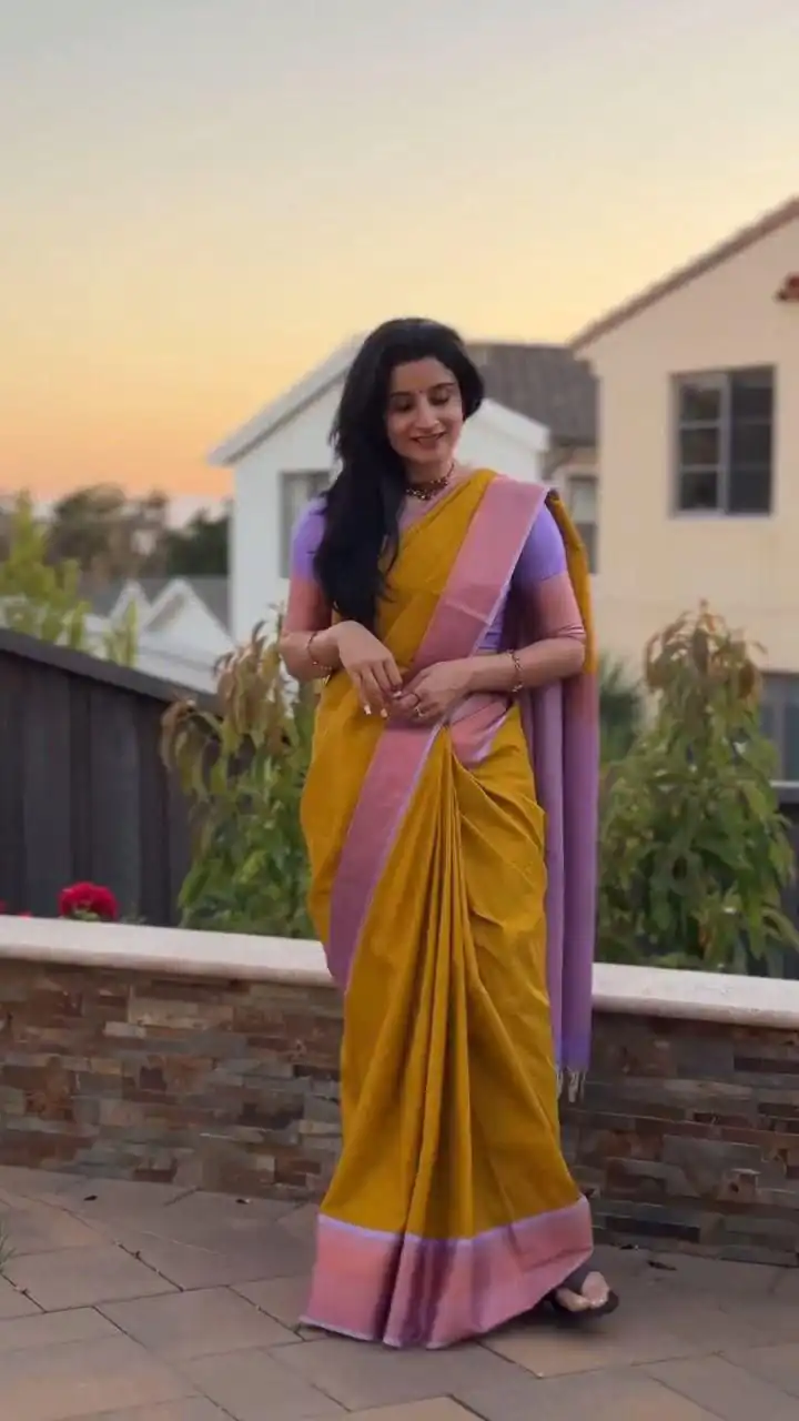KP 6061 Mustered Color Soft Lichi Silk Saree with Jacquard Work. Best Price ₹1349. Delivery 4-6 Working Days. Online Shop now. | Creative Sarees, Bollywood Sarees, Designer Sarees, Embroidered Sarees, Ethnic Saree, Modern Digital sarees, Party Wear Sarees, Sarees