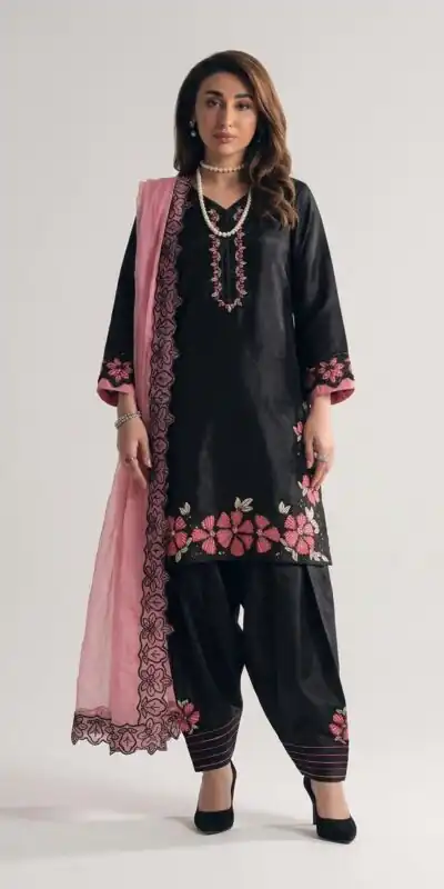 SR 1709 Pink Color Roman Silk Salwar Suit with Embroidery Work. Available at ₹2399 only. Delivery 4-6 Working Days. Shop now. | Casual Suits, Jump Suits, Creative suits, Designer Suits, Palazzo Suits, Party Wear Suits, Patiala Suits, Salwar suit, Straight Suits