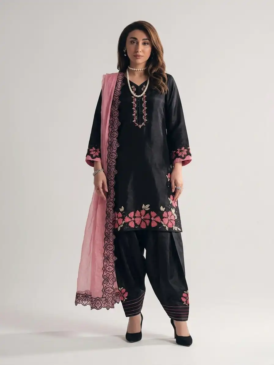 SR 1709 Pink Color Roman Silk Salwar Suit with Embroidery Work. Available at ₹2399 only. Delivery 4-6 Working Days. Shop now. | Casual Suits, Jump Suits, Creative suits, Designer Suits, Palazzo Suits, Party Wear Suits, Patiala Suits, Salwar suit, Straight Suits