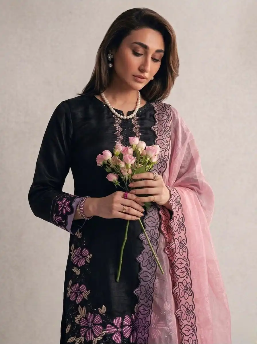 SR 1709 Pink Color Roman Silk Salwar Suit with Embroidery Work. Available at ₹2399 only. Delivery 4-6 Working Days. Shop now. | Casual Suits, Jump Suits, Creative suits, Designer Suits, Palazzo Suits, Party Wear Suits, Patiala Suits, Salwar suit, Straight Suits