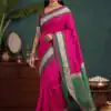 MB 261 Pink | Purple Soft Crafted Saree with Moti Work & Zari Work. Now at just ₹1999. Delivery 4-6 Working Days. Shop now. | Creative Sarees, Bollywood Sarees, Designer Sarees, Embroidered Sarees, Ethnic Saree, Modern Digital sarees, Party Wear Sarees, Sarees