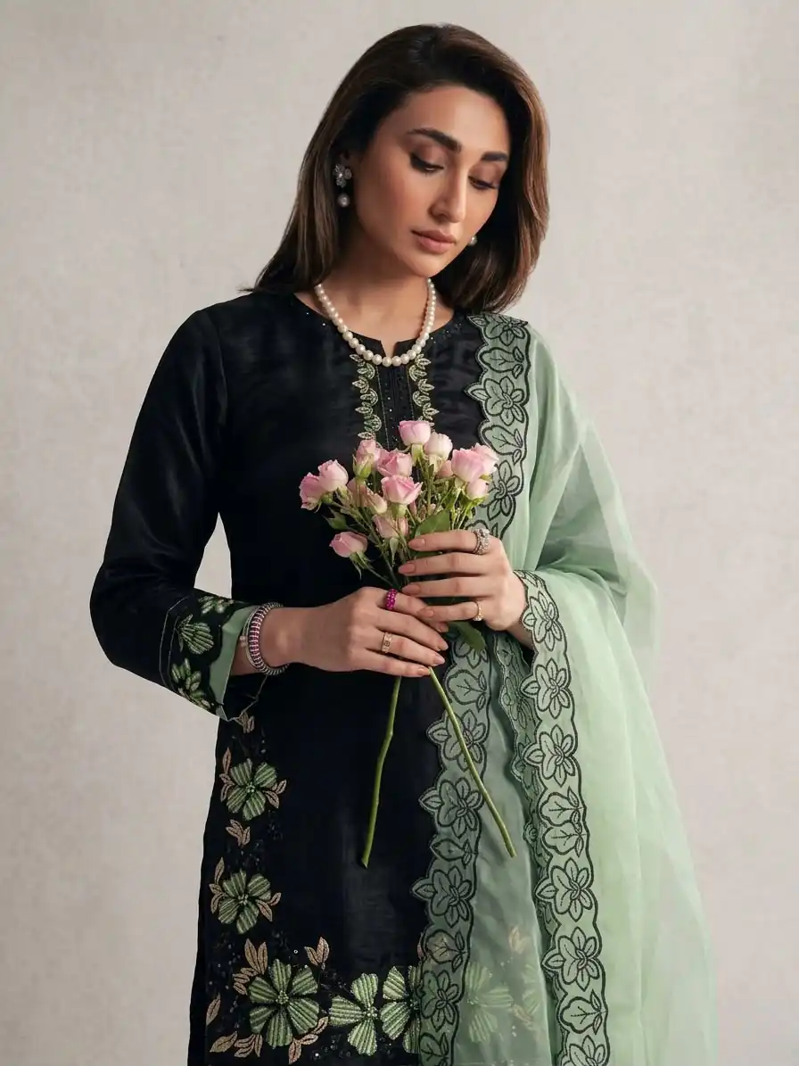 SR 1709 Pista Color Roman Silk Salwar Suit with Embroidery Work. Available at ₹2399 only. Delivery 4-6 Working Days. Shop now. | Casual Suits, Jump Suits, Creative suits, Designer Suits, Palazzo Suits, Party Wear Suits, Patiala Suits, Salwar suit, Straight Suits