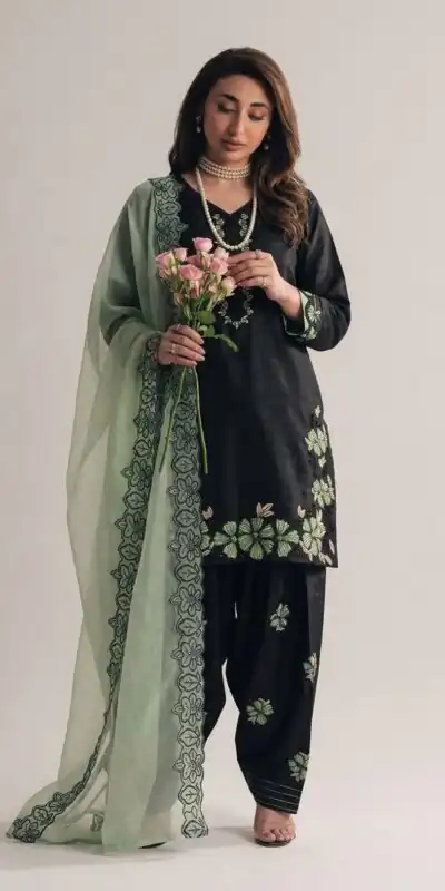 SR 1709 Pista Color Roman Silk Salwar Suit with Embroidery Work. Available at ₹2399 only. Delivery 4-6 Working Days. Shop now. | Casual Suits, Jump Suits, Creative suits, Designer Suits, Palazzo Suits, Party Wear Suits, Patiala Suits, Salwar suit, Straight Suits