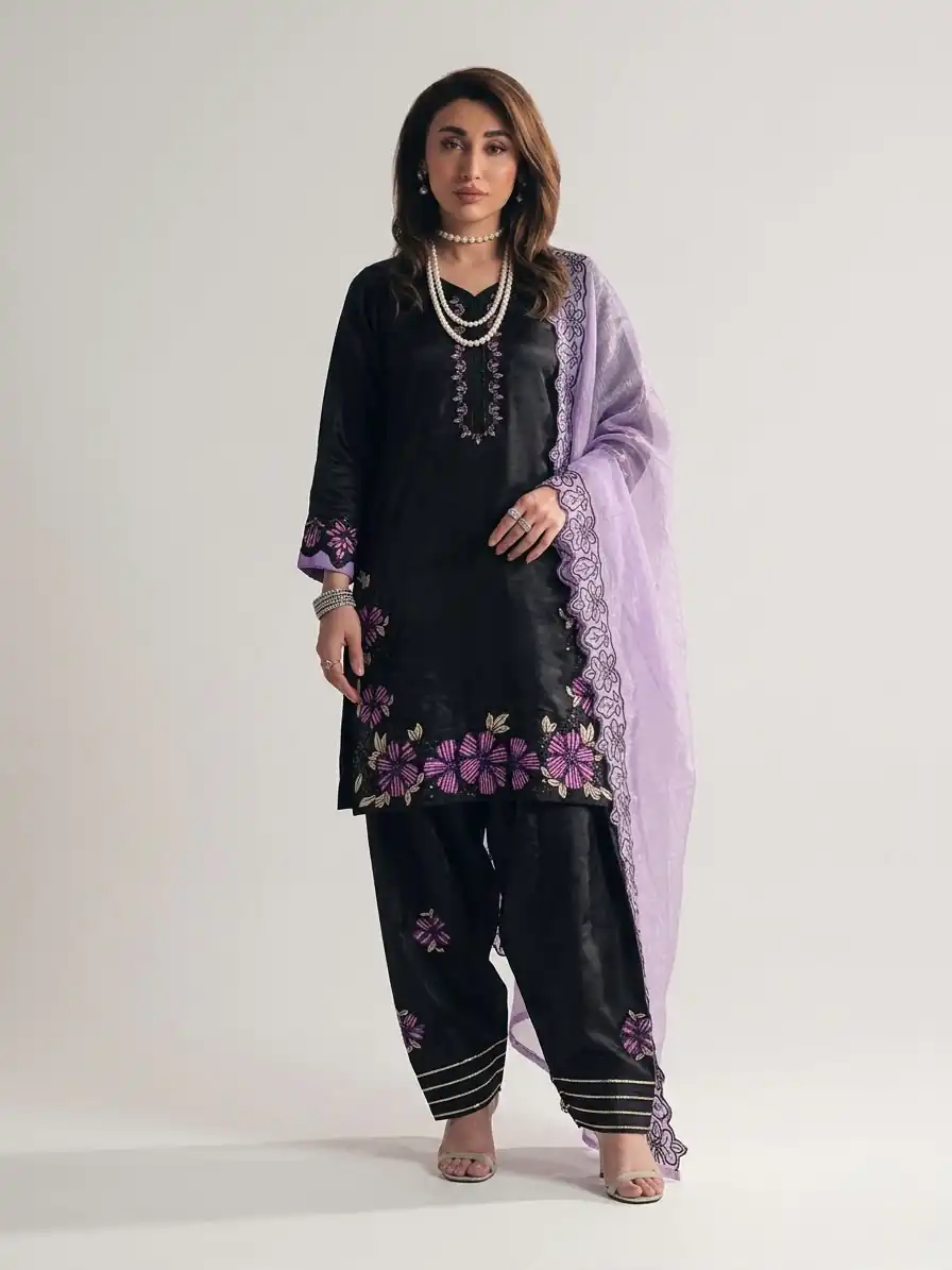 SR 1709 Purple Color Roman Silk Salwar Suit with Embroidery Work. Available at ₹2399 only. Delivery 4-6 Working Days. Shop now. | Casual Suits, Jump Suits, Creative suits, Designer Suits, Palazzo Suits, Party Wear Suits, Patiala Suits, Salwar suit, Straight Suits