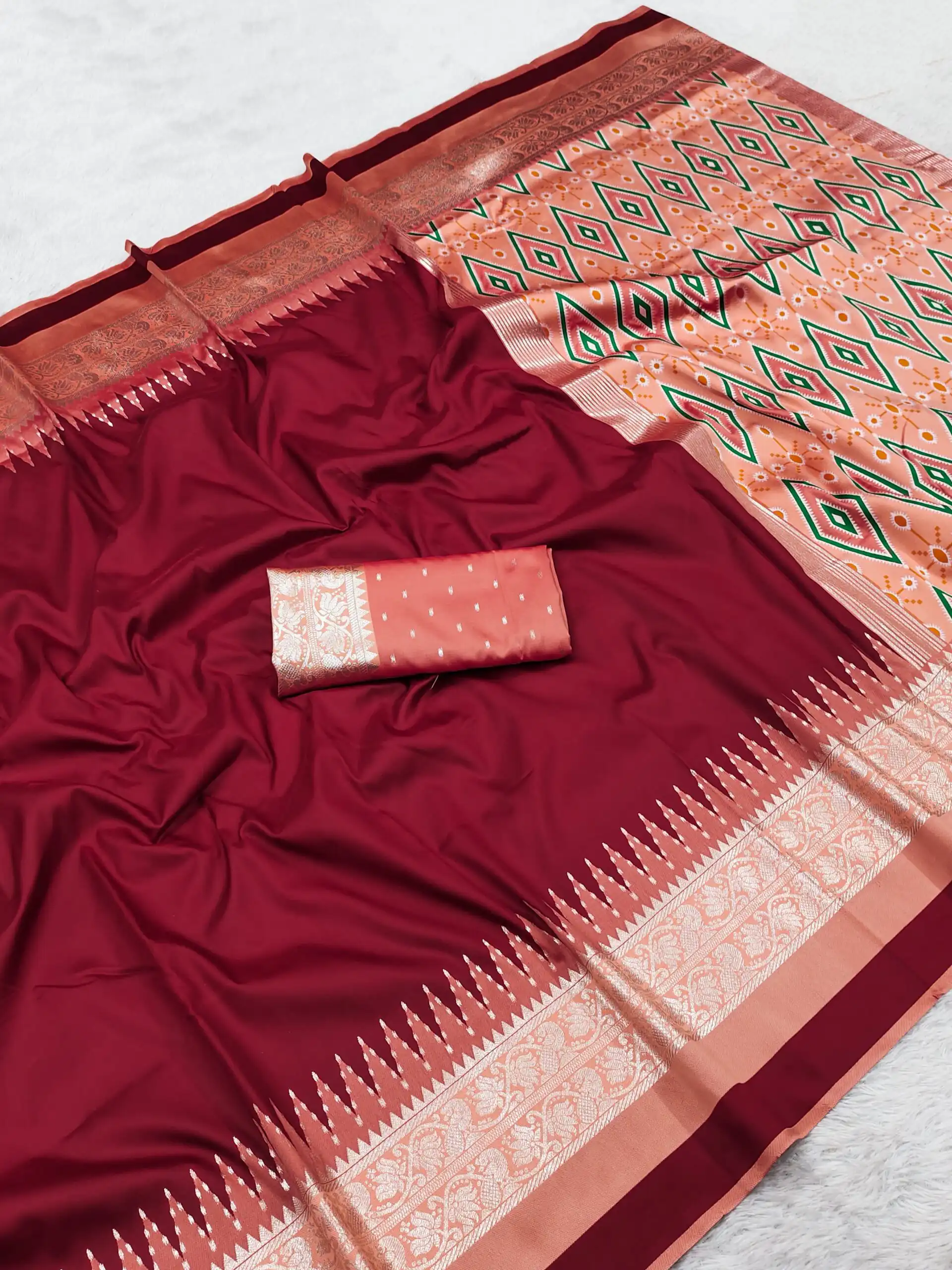 MB 261 Red | Color Soft Crafted Saree with Moti Work & Zari Work. Now at just ₹1999. Delivery 4-6 Working Days. Shop now. | Creative Sarees, Bollywood Sarees, Designer Sarees, Embroidered Sarees, Ethnic Saree, Modern Digital sarees, Party Wear Sarees, Sarees