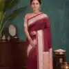 MB 261 Red | Color Soft Crafted Saree with Moti Work & Zari Work. Now at just ₹1999. Delivery 4-6 Working Days. Shop now. | Creative Sarees, Bollywood Sarees, Designer Sarees, Embroidered Sarees, Ethnic Saree, Modern Digital sarees, Party Wear Sarees, Sarees