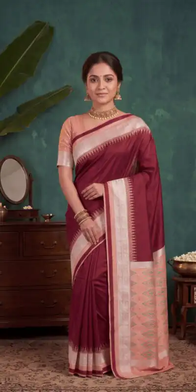 MB 261 Red | Color Soft Crafted Saree with Moti Work & Zari Work. Now at just ₹1999. Delivery 4-6 Working Days. Shop now. | Creative Sarees, Bollywood Sarees, Designer Sarees, Embroidered Sarees, Ethnic Saree, Modern Digital sarees, Party Wear Sarees, Sarees