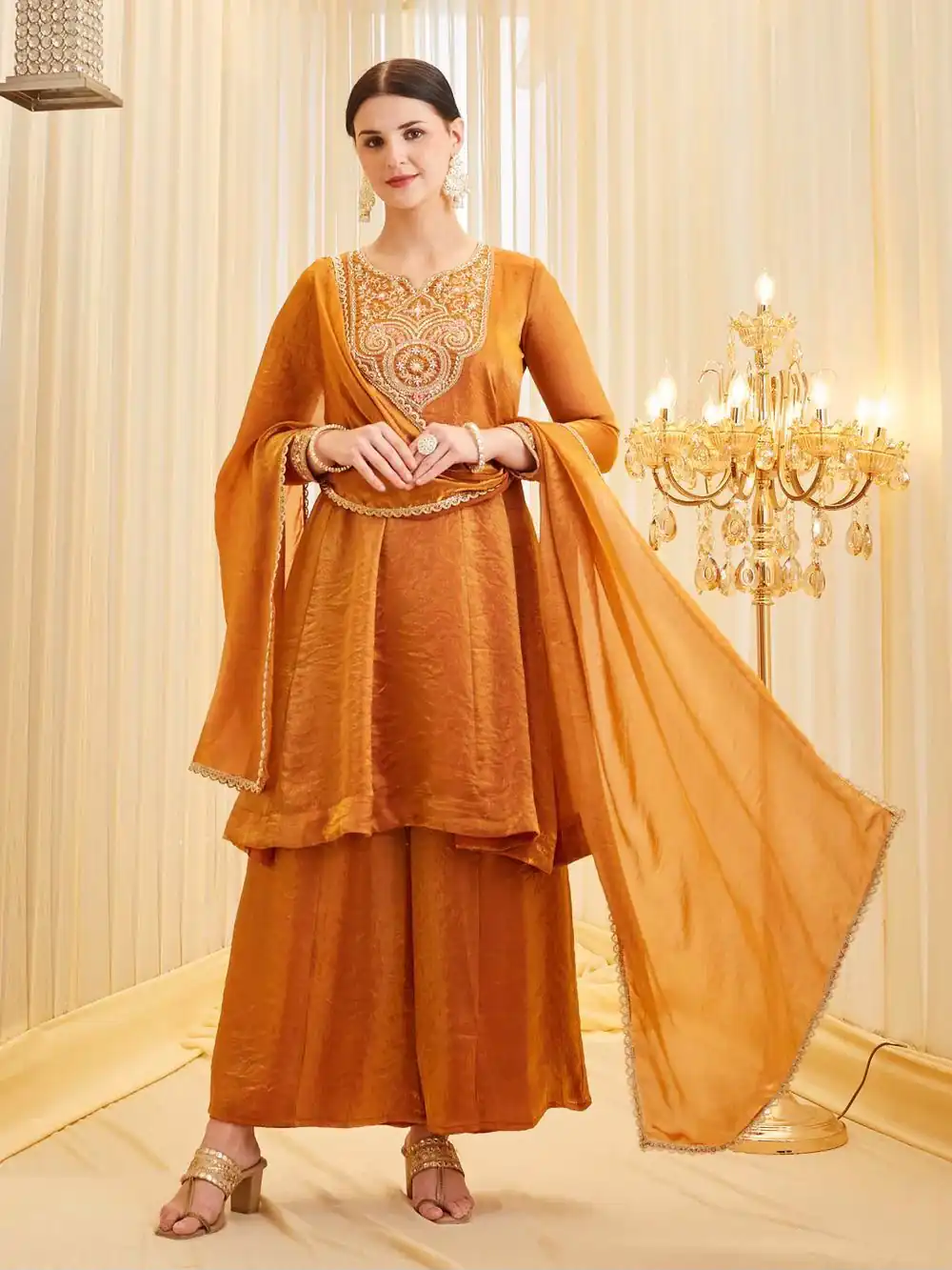 KF 1727 Rust Fandy Silk Salwar Suit Perfect for Wedding, Party, Family Gatherings, Onam, Engagement – . Affordable Price ₹1849. Delivery 4-6 Working Da | Casual Suits, Jump Suits, Creative suits, Designer Suits, Palazzo Suits, Party Wear Suits, Patiala Suits, Salwar suit, Straight Suits