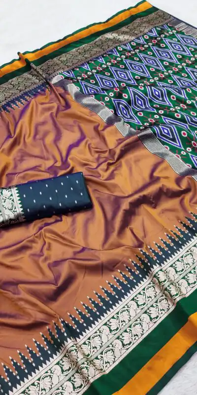 MB 261 Rust | Purple Soft Crafted Saree with Moti Work & Zari Work. Now at just ₹1999. Delivery 4-6 Working Days. Shop now. | Creative Sarees, Bollywood Sarees, Designer Sarees, Embroidered Sarees, Ethnic Saree, Modern Digital sarees, Party Wear Sarees, Sarees