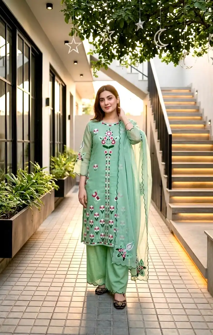 KF 1730 Sea Green Vertical Salwar Suit with Cut Work & Embroidery Work. Get it for ₹2099. Delivery 4-6 Working Days. Shop now. | Casual Suits, Jump Suits, Creative suits, Designer Suits, Palazzo Suits, Party Wear Suits, Patiala Suits, Salwar suit, Straight Suits