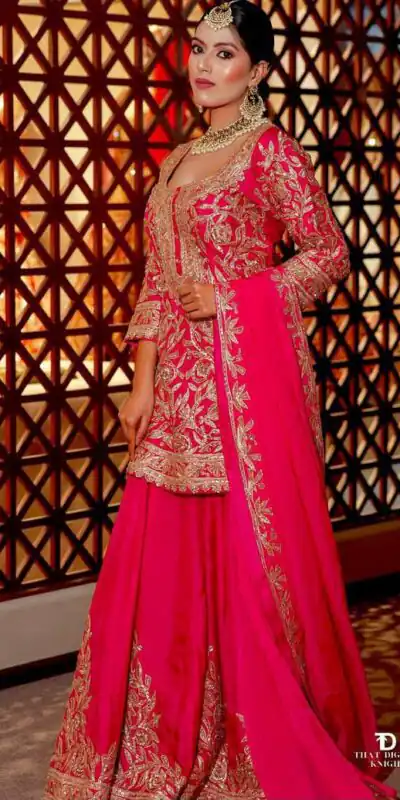 ZD 10095 Pink | Pink Chinon Silk Salwar Suit with Sequins Work & Embroidery Work. Exclusive Offer ₹2449. Delivery 4-6 Working Days. Shop now. | Casual Suits, Jump Suits, Creative suits, Designer Suits, Palazzo Suits, Party Wear Suits, Patiala Suits, Salwar suit, Straight Suits