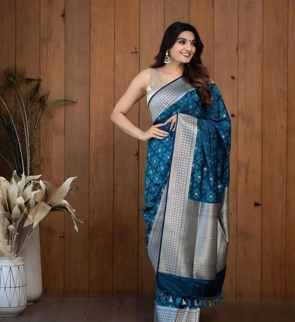 KPR 258 Teal Soft Lichi Silk Saree with Lace Work & Lace Border. Introductory Price ₹1349. Delivery 4-6 Working Days. Shop now. | Creative Sarees, Bollywood Sarees, Designer Sarees, Embroidered Sarees, Ethnic Saree, Modern Digital sarees, Party Wear Sarees, Sarees