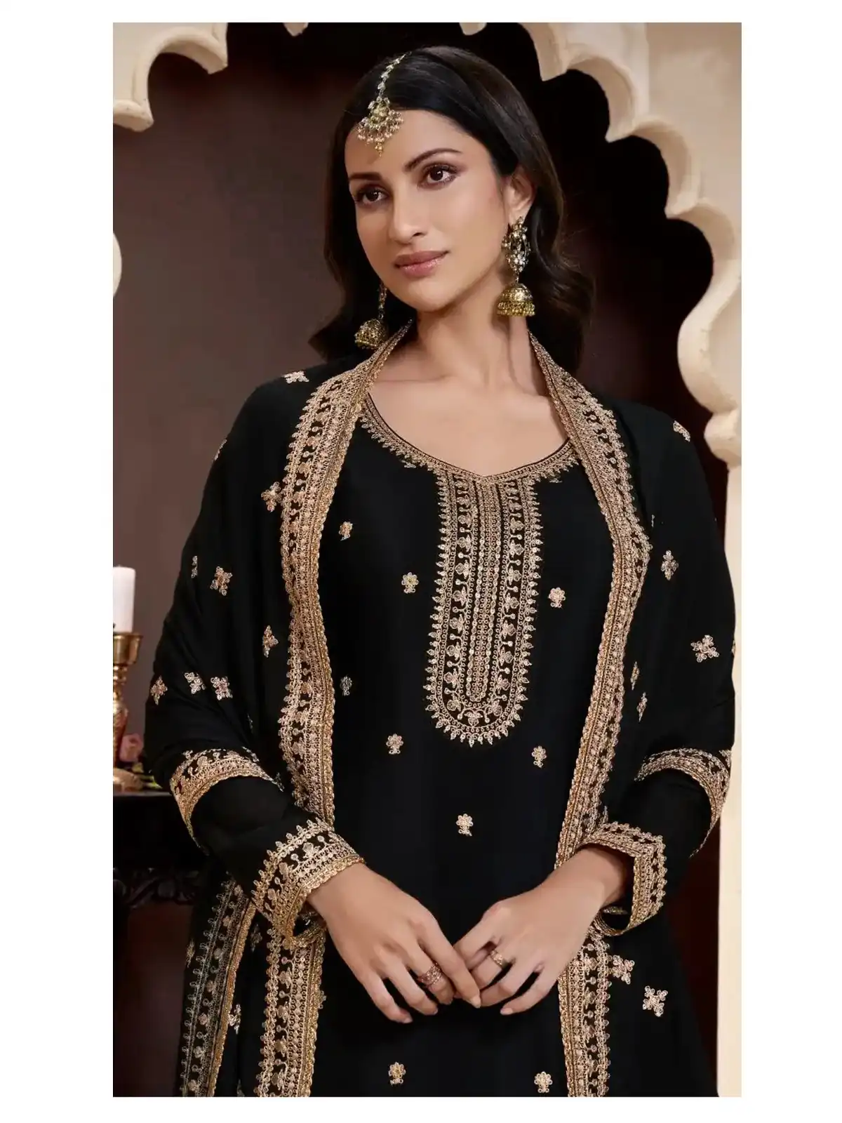 FC  71151 Black Chinon Salwar Suit Perfect for Wedding, Party, Lohri, Eid, Holi – . Affordable Price ₹2549. Delivery 4-6 Working Days. Shop now. | Casual Suits, Jump Suits, Creative suits, Designer Suits, Palazzo Suits, Party Wear Suits, Patiala Suits, Salwar suit, Straight Suits