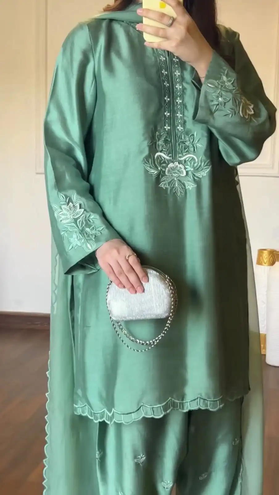KD 1624 Pista American Silk Salwar Suit Perfect for Wedding, Party, Onam, Family Gatherings, Baisakhi – . Affordable Price ₹2049. Delivery 4-6 Working Days | Casual Suits, Jump Suits, Creative suits, Designer Suits, Palazzo Suits, Party Wear Suits, Patiala Suits, Salwar suit, Straight Suits