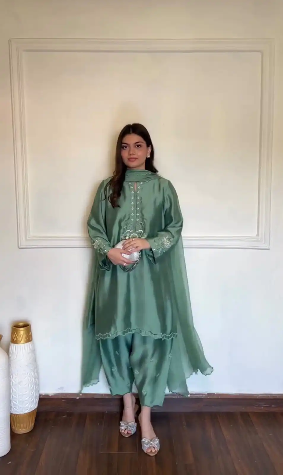 KD 1624 Pista American Silk Salwar Suit Perfect for Wedding, Party, Onam, Family Gatherings, Baisakhi – . Affordable Price ₹2049. Delivery 4-6 Working Days | Casual Suits, Jump Suits, Creative suits, Designer Suits, Palazzo Suits, Party Wear Suits, Patiala Suits, Salwar suit, Straight Suits
