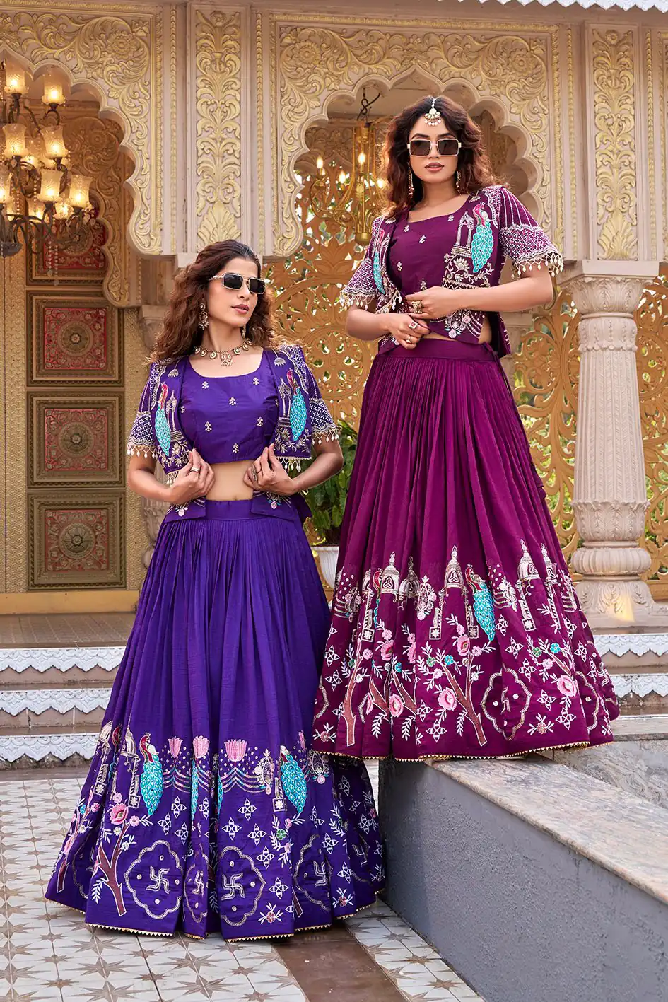 Ram 177 Purple in Color Vichitra Silk Embroidery Work Lehenga Choli . Now at just ₹3049. Delivery 4-6 Working Days. Shop now. | Bollywood Lehenga, Creative Lehenga, Designer Lehenga, Embroidered Lehenga, Lehenga, Party Wear Lehenga