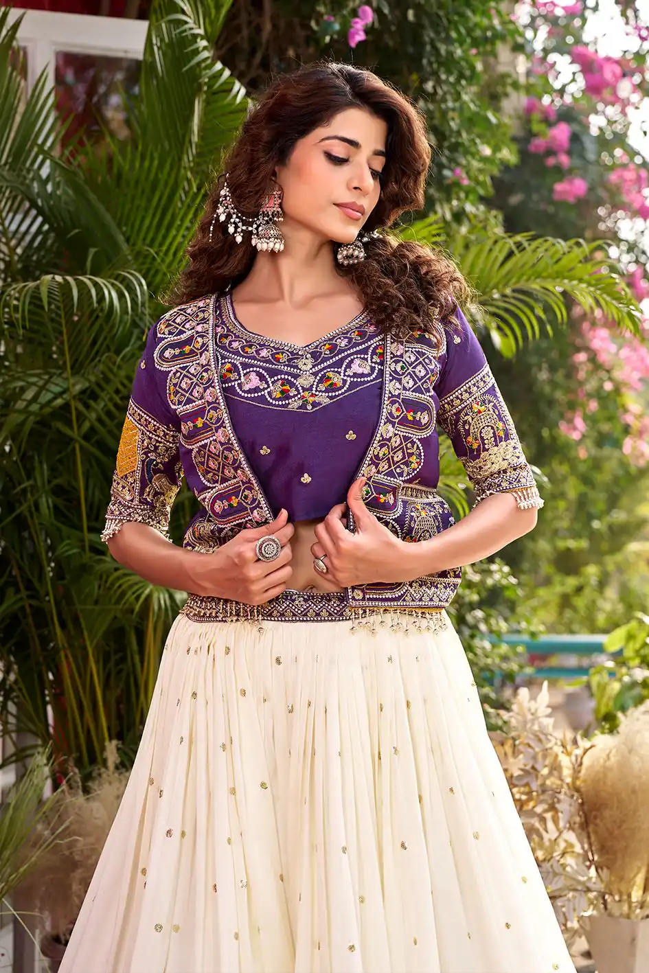 Ram 172 Purple in Color Vichitra Silk Embroidery Work Lehenga Choli . Now at just ₹2649. Delivery 4-6 Working Days. Shop now. | Bollywood Lehenga, Creative Lehenga, Designer Lehenga, Embroidered Lehenga, Lehenga, Party Wear Lehenga