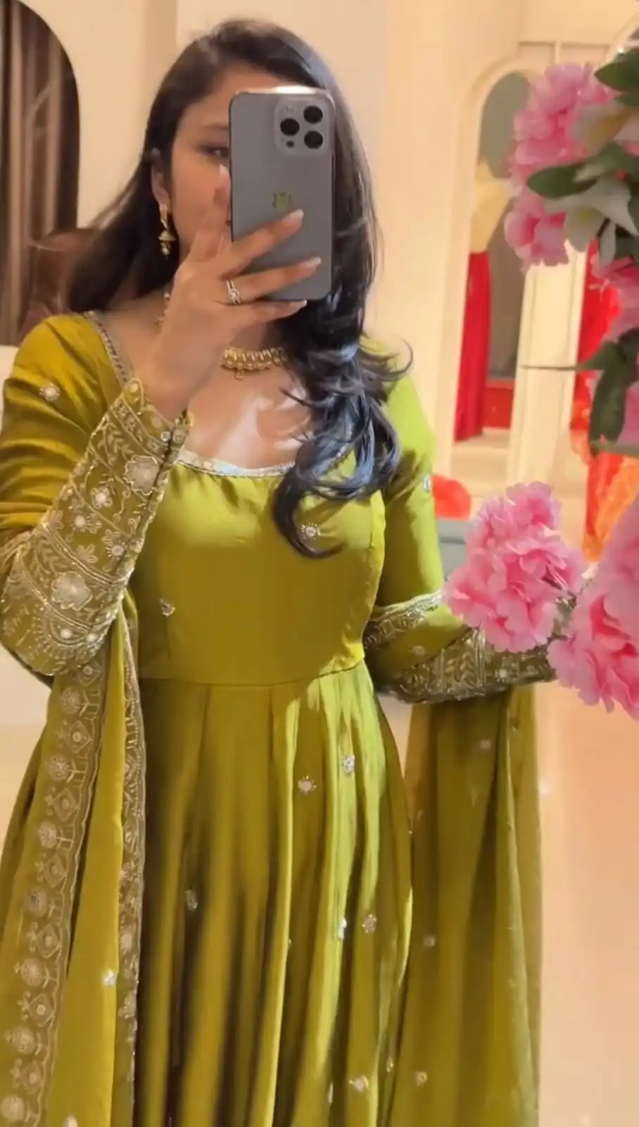 SSR 544 Lime Yellow in Crunchy Silk Embroidery Work & Lace Work Gown . Special Price ₹2399. Delivery 4-6 Working Days. Shop now. | Bollywood Gowns, Creative Gowns, Designer Gowns, Embroidered Gowns, Gowns, Party Wear Gowns