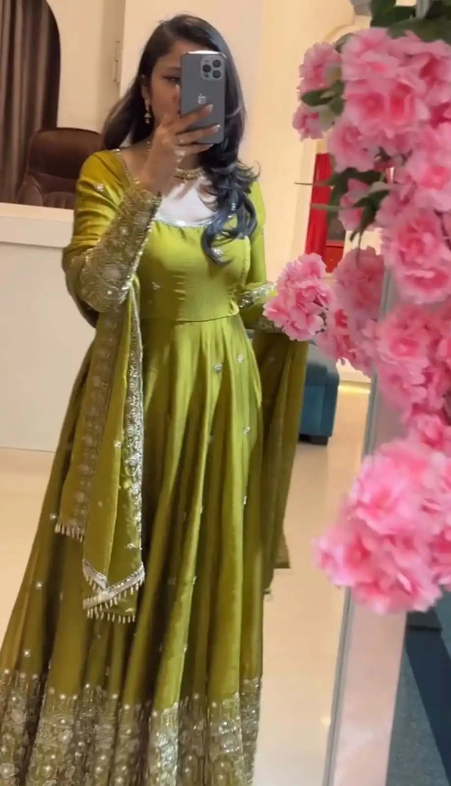 SSR 544 Lime Yellow in Crunchy Silk Embroidery Work & Lace Work Gown . Special Price ₹2399. Delivery 4-6 Working Days. Shop now. | Bollywood Gowns, Creative Gowns, Designer Gowns, Embroidered Gowns, Gowns, Party Wear Gowns