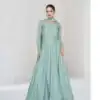 FC 10011 Sky Blue Vichitra Silk Gown Perfect for Wedding, Party, Holi, Anniversary, Mehendi –. Grab it for ₹2649. Delivery 4-6 Working Days. Shop now. | Bollywood Gowns, Creative Gowns, Designer Gowns, Embroidered Gowns, Gowns, Party Wear Gowns