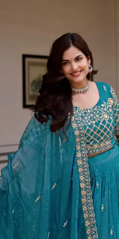 Ram 180 Teal Pure Crunchy Lehenga Choli Perfect for Wedding, Party, Baisakhi, Pongal, Sangeet – . Now at just ₹2549. Delivery 4-6 Working Days. Shop | Bollywood Lehenga, Creative Lehenga, Designer Lehenga, Embroidered Lehenga, Lehenga, Party Wear Lehenga