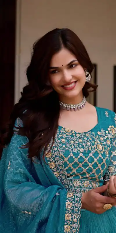 Ram 180 Teal Pure Crunchy Lehenga Choli Perfect for Wedding, Party, Baisakhi, Pongal, Sangeet – . Now at just ₹2549. Delivery 4-6 Working Days. Shop | Bollywood Lehenga, Creative Lehenga, Designer Lehenga, Embroidered Lehenga, Lehenga, Party Wear Lehenga