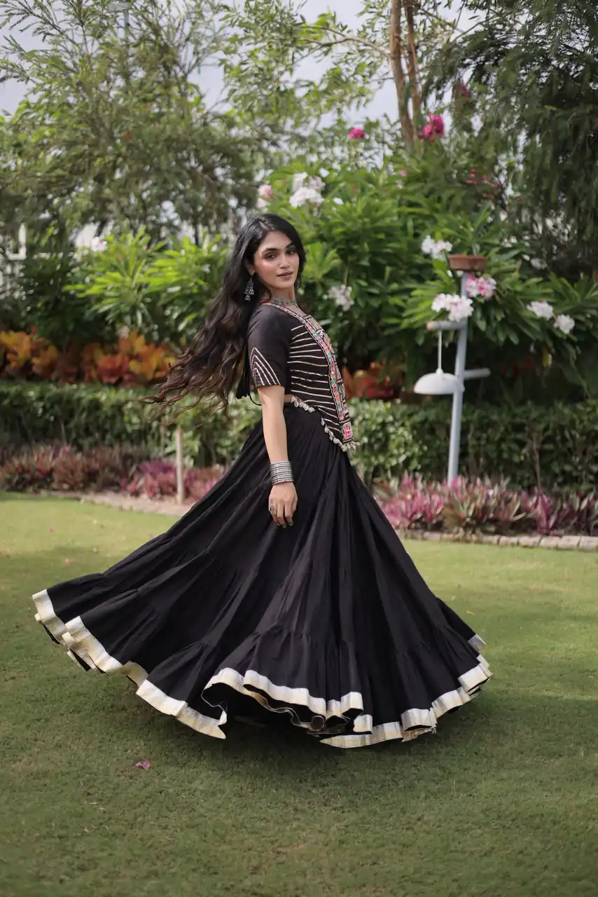 PKA 5078 Black Kora Cotton Lehenga Choli erfect for Wedding, Party, Haldi, Traditional Day, Makar Sankranti – . Special Price ₹2649. Delivery 4-6 Working | Bollywood Lehenga, Creative Lehenga, Designer Lehenga, Embroidered Lehenga, Lehenga, Party Wear Lehenga
