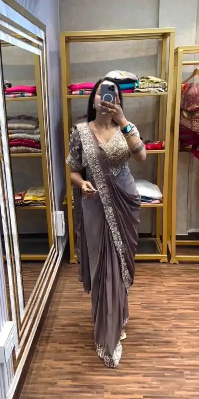 PST 1177 Dusty Rose Chinon Saree erfect for Wedding, Party, Baisakhi, Bridal Wear, Onam – . Special Price ₹2099. Delivery 4-6 Working Days. Shop now. | Creative Sarees, Bollywood Sarees, Designer Sarees, Embroidered Sarees, Ethnic Saree, Modern Digital sarees, Party Wear Sarees, Sarees