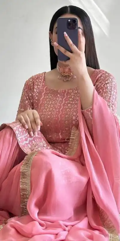 ZD 10010 Pink in Pink Fox Georgette. Sequins Work & Embroidery Work Salwar Suit Special Price ₹2399. Delivery 4-6 Working Days. Shop now. | Casual Suits, Jump Suits, Creative suits, Designer Suits, Palazzo Suits, Party Wear Suits, Patiala Suits, Salwar suit, Straight Suits