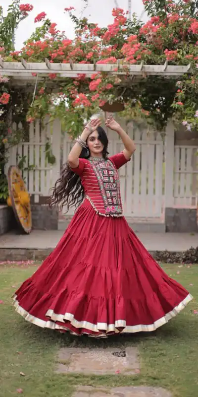 PKA 5078 Red Kora Cotton Lehenga Choli erfect for Wedding, Party, Haldi, Traditional Day, Makar Sankranti – . Special Price ₹2649. Delivery 4-6 Working | Bollywood Lehenga, Creative Lehenga, Designer Lehenga, Embroidered Lehenga, Lehenga, Party Wear Lehenga