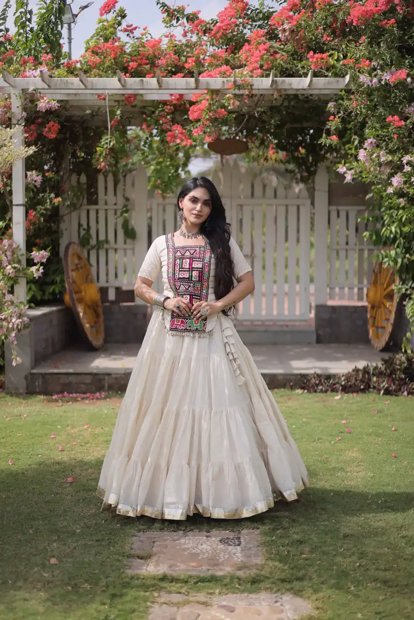 PKA 5078 White Kora Cotton Lehenga Choli erfect for Wedding, Party, Haldi, Traditional Day, Makar Sankranti – . Special Price ₹2649. Delivery 4-6 Working | Bollywood Lehenga, Creative Lehenga, Designer Lehenga, Embroidered Lehenga, Lehenga, Party Wear Lehenga