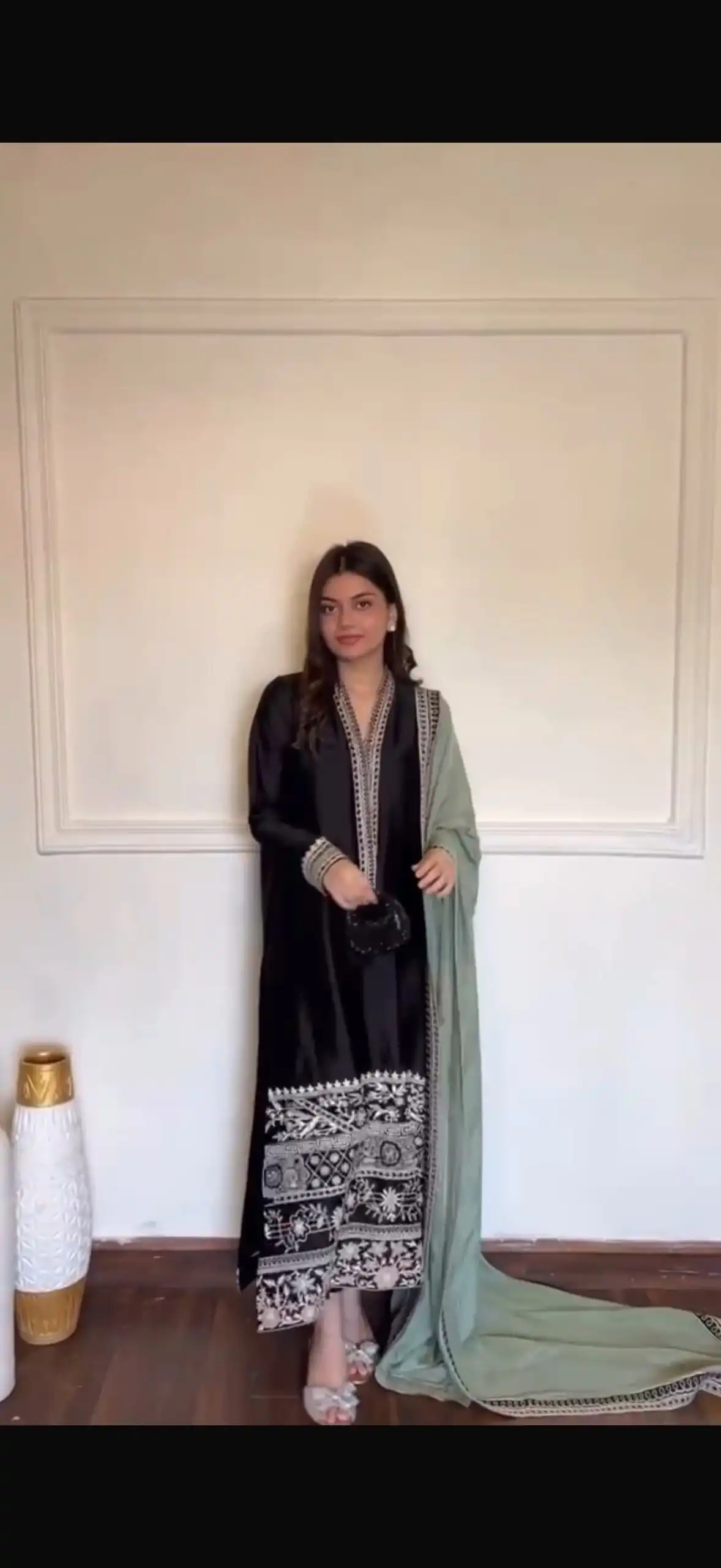 KD 1632 Black | Glass Salwar Suit with Thread Embroidery & Embroidery Work. Get it for ₹2449. Delivery 4-6 Working Days. Shop now. | Casual Suits, Jump Suits, Creative suits, Designer Suits, Palazzo Suits, Party Wear Suits, Patiala Suits, Salwar suit, Straight Suits