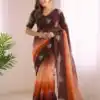 SC 1052 Brown Fendy Silk Saree Perfect for Wedding, Party, Baby Shower, Pongal, Housewarming – . Available at ₹1799 only. Delivery 4-6 Working Days. | Creative Sarees, Bollywood Sarees, Designer Sarees, Embroidered Sarees, Ethnic Saree, Modern Digital sarees, Party Wear Sarees, Sarees