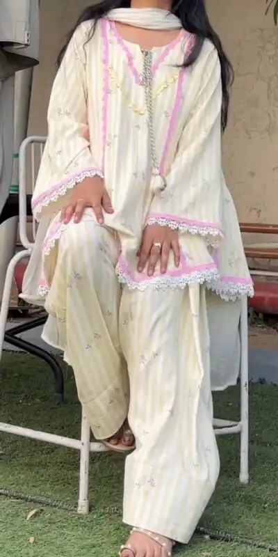 SRK 5356 Cream Natural Crep Salwar Suit Brown with Embroidery Work. Exclusive Offer ₹1899. Delivery 4-6 Working Days. Shop now. | Casual Suits, Jump Suits, Creative suits, Designer Suits, Palazzo Suits, Party Wear Suits, Patiala Suits, Salwar suit, Straight Suits